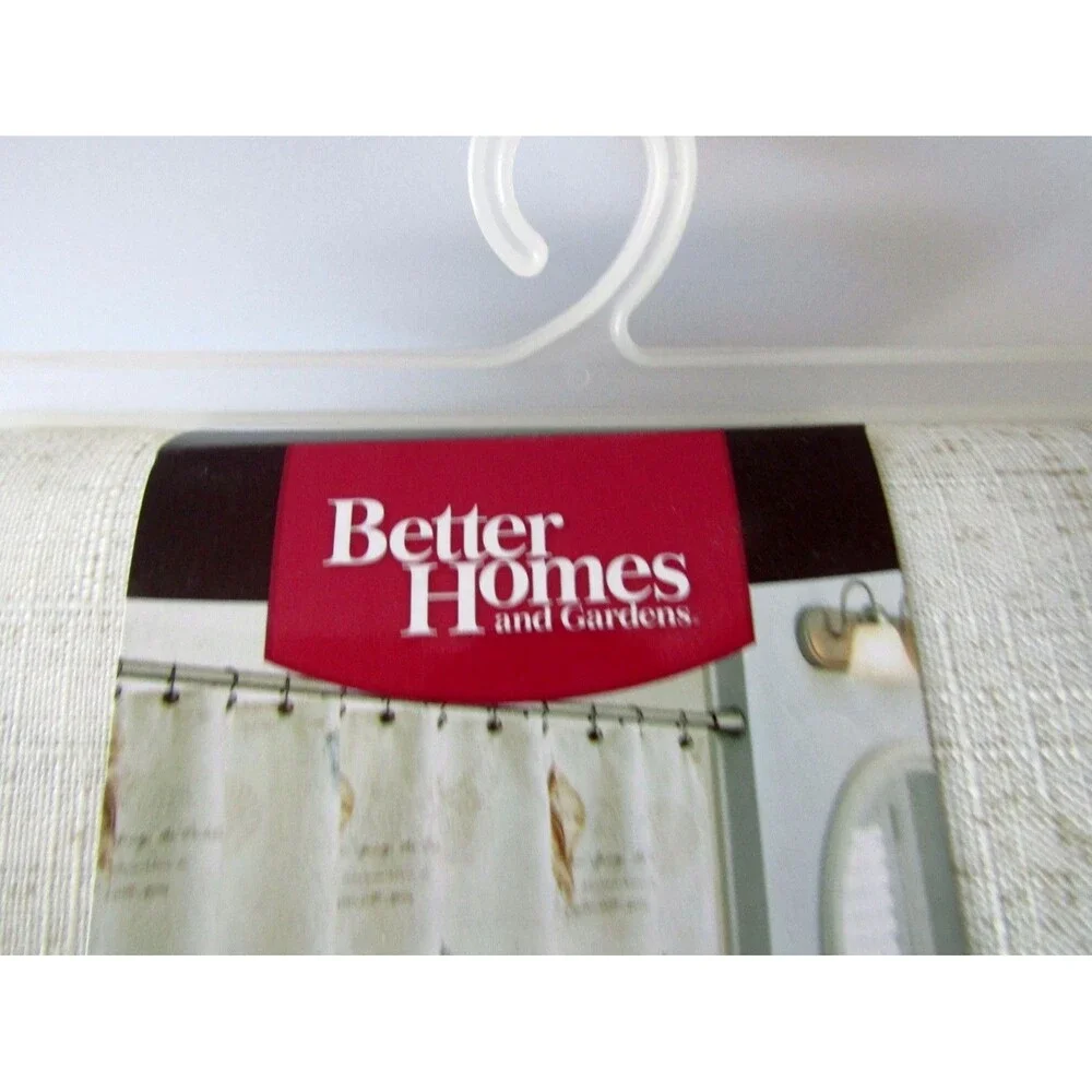 New Better Homes & Gardens Coastal Fabric Shower Curtain 72